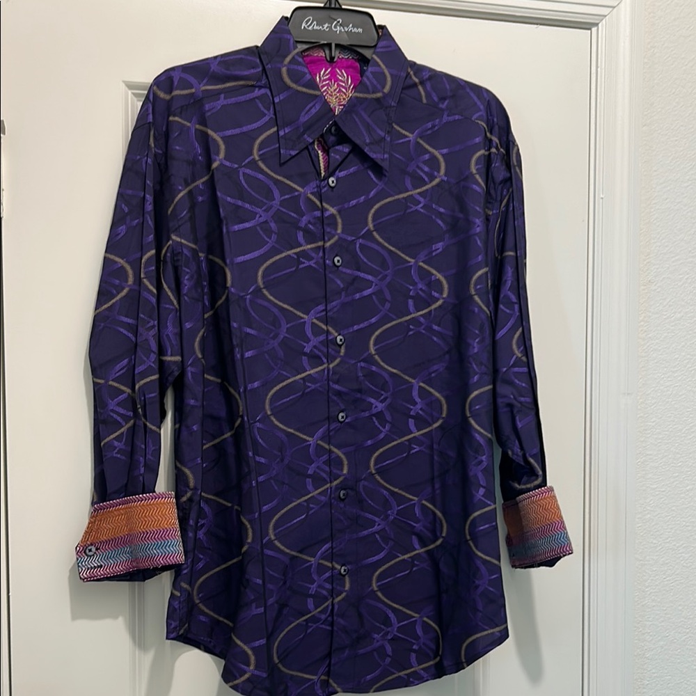 Robert Graham Purple Men's Shirt